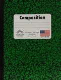 Colored Marble Composition Book, Wide Ruled, 100 Sheet, Color May Vary