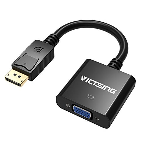 VicTsing Gold-plated DisplayPort(DP) To VGA Adapter Converter for PC Laptop - Grey