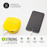 Lepow Moonstone External Battery Pack, Portable Battery Charger and Travel Charger 6000 mAh - Compatible with Apple iPhone 6 Plus, 6, 5, Apple iPad, Samsung S6, S5, and Other Devices (Yellow)