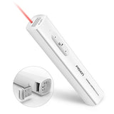 Wireless Presenter Mouse, Pisen RF 2.4GHz Laser Pointer Presenter, Rechargebale Presentation Remote PPT Clicker for Powerpoint Google Slides, Air Mouse Remote Controller for Windows, Mac OS and More