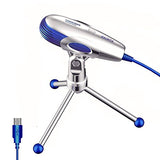 Professional Condenser Microphone Recording with Stand for PC Computer iphone Phone Android Ipad Podcasting, Online Chatting Mini Microphones by XIAOKOA