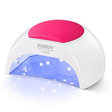 SUNUV SUN2C 48W LED UV nail Lamp with 4 Timer Setting,Senor For Gel Nails and Toe Nail Curing