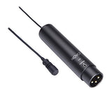 Movo LV4 Dual XLR Lavalier Interview Kit with Omnidirectional and Cardioid Microphones, Lapel Clips and Windscreens