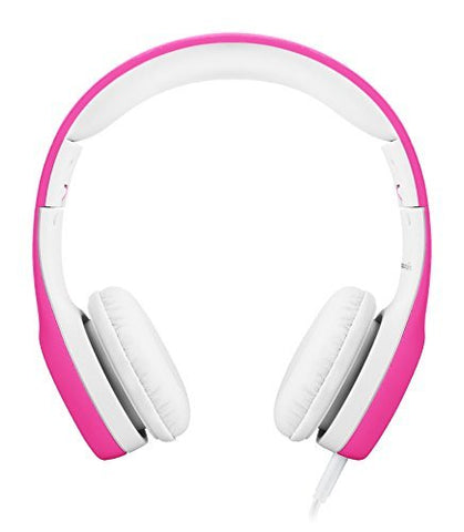 LilGadgets Connect+ Premium Volume Limited Wired Headphones with SharePort for Children - Pink