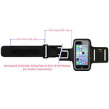 Minisuit Sporty Armband Key Holder for iPhone 7, 6s, 6 Black