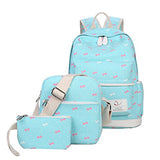 Moonwind Polka Dot 3pcs Kids Book Bag School Backpack Handbag Purse Girls Teen