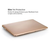 ZinMark Scrub 13 inch Folio Cover Shell Hard Case for [ MacBook Air 13.3 inch ] (Model: A1369 & A1466 ) -Golden