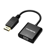 VicTsing Gold-plated DisplayPort(DP) To VGA Adapter Converter for PC Laptop - Grey