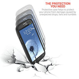 PowerBear Samsung Galaxy S3 Extended Battery [4500mAh] & Back Cover & Protective Case (Up to 2.2X Extra Battery Power) - Black [24 Month Warranty & Screen Protector Included]