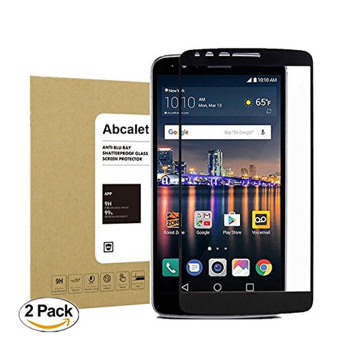 LG Stylo 3 LS777/ Stylo 3 Plus TP450 ,Abcalet [2Pack] [Bubble-Free][Anti-Scratch] Anti-Fingerprint 9H Hardness HD Clear Premium Tempered Screen Protector for for LG Stylus 3/ LG LS777 [5.7 Inch]