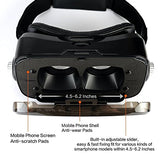 More Lighter More Comfort - ETVR Upgraded 3D VR Virtual Reality Headset Immersive Large Screen Experience VR Headset Fit For iPhone 7s/7/6s/6 Plus/LG/Samsung Galaxy etc Smartphones (4.5-6.2 Inches)