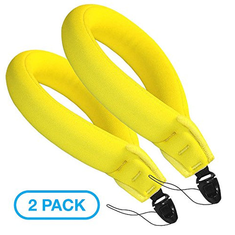 Maxboost (2-pack) Waterproof Camera Float Strap for Underwater Camera and Waterproof Case - Universal Floating Wristband/Hand Grip Lanyard for GoPro, Nikon, Canon, Sony,Pentax,Camcorders,Panasonic