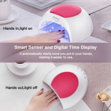 SUNUV SUN2C 48W LED UV nail Lamp with 4 Timer Setting,Senor For Gel Nails and Toe Nail Curing