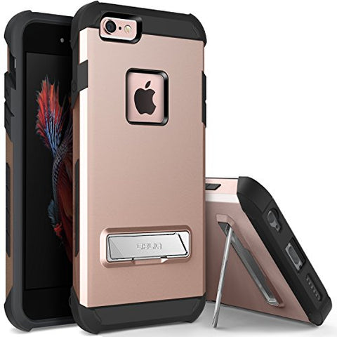 OBLIQ iPhone 6S Plus Case, [Skyline Advance][Rose Gold] with Magnetic Kickstand Dual Layered Soft Interior Exact Fit Hard Protection Case for iPhone 6S Plus (2015) & iPhone 6 Plus (2014)