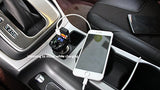 LIHAN Handsfree Car Charger,Bluetooth FM Transmitter&Music adapter,3.1A Dual USB Port Charger compatible for Apple iphone,Samsung Galaxy,LG,HTC,etc