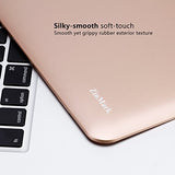 ZinMark Scrub 13 inch Folio Cover Shell Hard Case for [ MacBook Air 13.3 inch ] (Model: A1369 & A1466 ) -Golden