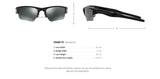Oakley Men's Half Jacket 2.0 XL Iridium Sport Sunglasses-Black Frame/Black Iridium Lens