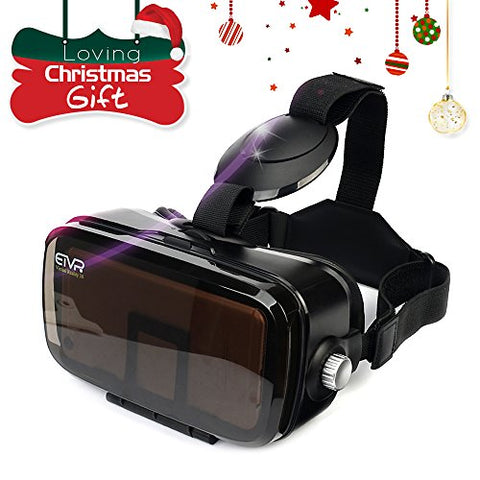 More Lighter More Comfort - ETVR Upgraded 3D VR Virtual Reality Headset Immersive Large Screen Experience VR Headset Fit For iPhone 7s/7/6s/6 Plus/LG/Samsung Galaxy etc Smartphones (4.5-6.2 Inches)