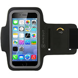 Minisuit Sporty Armband Key Holder for iPhone 7, 6s, 6 Black