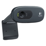 Logitech C270 HD Webcam, 720p, Black