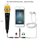 Professional Condenser Microphone Recording with Stand for PC Computer iphone Phone Android Ipad Podcasting, Online Chatting Mini Microphones by XIAOKOA