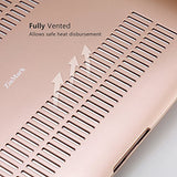 ZinMark Scrub 13 inch Folio Cover Shell Hard Case for [ MacBook Air 13.3 inch ] (Model: A1369 & A1466 ) -Golden