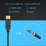 VicTsing Gold-plated DisplayPort(DP) To VGA Adapter Converter for PC Laptop - Grey