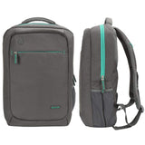 Slim Laptop Backpack, Evecase Lightweight Nylon Water Resistant Multipurpose Rucksack Backpack With Headphone Port fits up to 15.6 Inch Macbook Chromebook Notebook Computer - Black