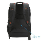 Slim Laptop Backpack, Evecase Lightweight Nylon Water Resistant Multipurpose Rucksack Backpack With Headphone Port fits up to 15.6 Inch Macbook Chromebook Notebook Computer - Black