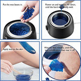 Lifestance Wax Warmer Hair Removal Kit with Hard Wax Beans and Wax Applicator Sticks