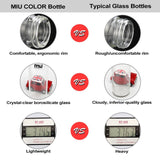 MIU COLOR 18.5 oz Glass Water Bottle - Eco-friendly Shatter Resistant Borosilicate Glass Bottle, BPA, PVC and Lead Free, Portable with Nylon Sleeve
