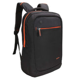 Slim Laptop Backpack, Evecase Lightweight Nylon Water Resistant Multipurpose Rucksack Backpack With Headphone Port fits up to 15.6 Inch Macbook Chromebook Notebook Computer - Black