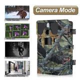 LESHP Game and Trail Camera 12MP 1080P HD With Time Lapse 65ft 120¡ã Wide Angle Infrared Night Vision 42pcs IR LEDs Waterproof IP66 2.4" LCD Screen Scouting Camera Deer Camera Digital Surveillance