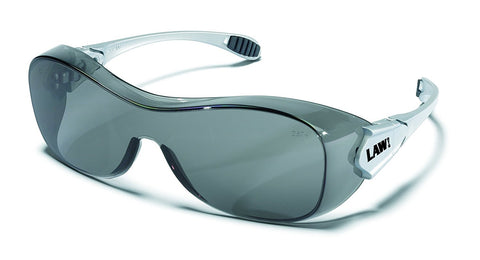 MCR OG112AF Crews Law OTG Over The Glass Safety Glasses Grey Lens Anti-Fog 1 Pair