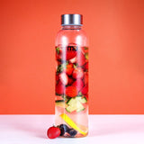 MIU COLOR 18.5 oz Glass Water Bottle - Eco-friendly Shatter Resistant Borosilicate Glass Bottle, BPA, PVC and Lead Free, Portable with Nylon Sleeve