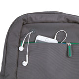 Slim Laptop Backpack, Evecase Lightweight Nylon Water Resistant Multipurpose Rucksack Backpack With Headphone Port fits up to 15.6 Inch Macbook Chromebook Notebook Computer - Black