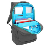 Slim Laptop Backpack, Evecase Lightweight Nylon Water Resistant Multipurpose Rucksack Backpack With Headphone Port fits up to 15.6 Inch Macbook Chromebook Notebook Computer - Black