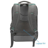 Slim Laptop Backpack, Evecase Lightweight Nylon Water Resistant Multipurpose Rucksack Backpack With Headphone Port fits up to 15.6 Inch Macbook Chromebook Notebook Computer - Black