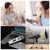 Professional Condenser Microphone Recording with Stand for PC Computer iphone Phone Android Ipad Podcasting, Online Chatting Mini Microphones by XIAOKOA