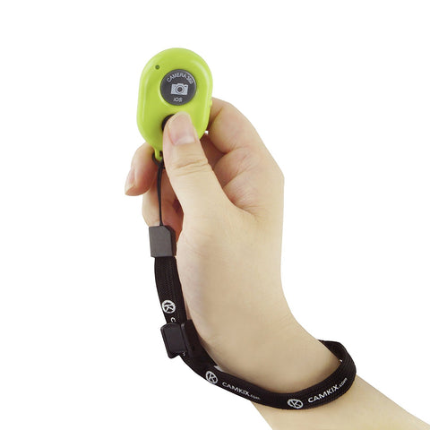 CamKix Bluetooth Camera Shutter Remote Control for Smartphones – Create Amazing Photos and Selfies (Bluetooth Remote, Green)