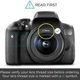 58MM Professional Lens Filter Accessory Kit (Vivitar Filter Kit (UV, CPL, FLD) + Carry Pouch + Tulip Lens Hood + Snap-On Lens Cap w/ Cap Keeper Leash + MagicFiber Microfiber Lens Cleaning Cloth)