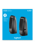 Logitech S120 Desktop Speaker System, Black