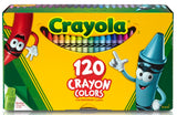 Crayola Classic Crayons 120 count with Tip Crayon Sharpener